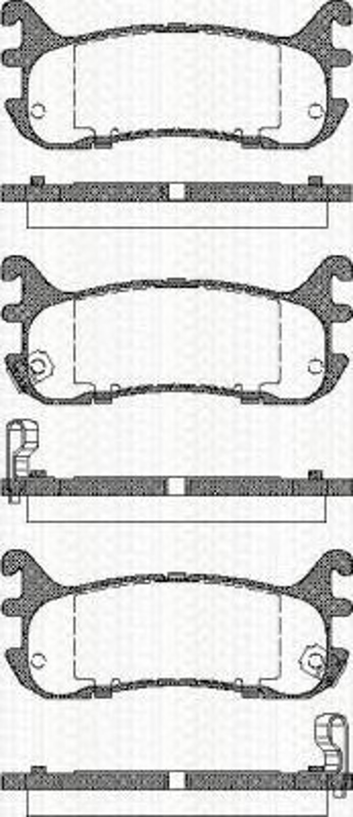 Колодки тормозные дисковые TRISCAN 8110 50185