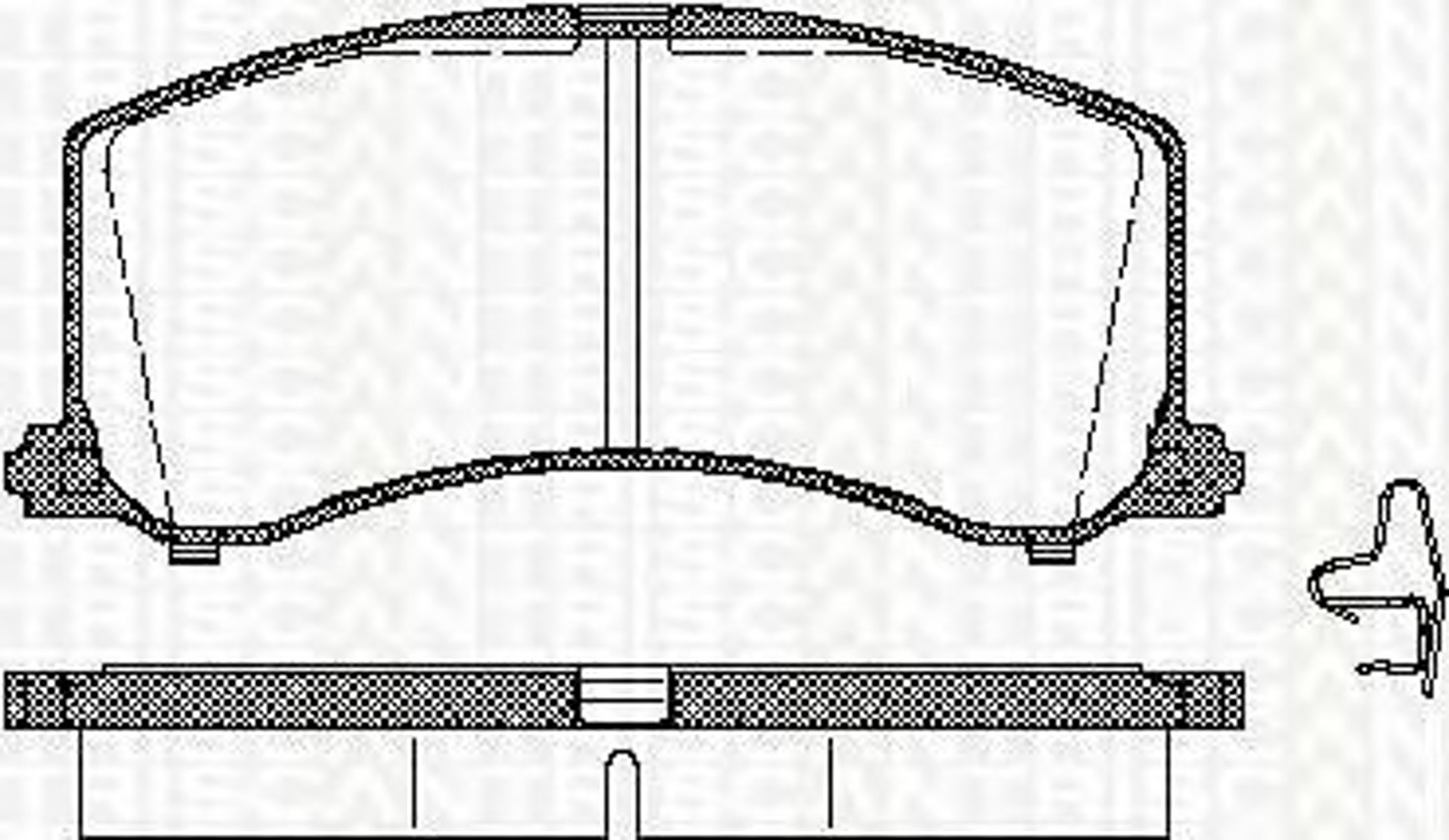 8110 69003 TRISCAN Колодки тормозные дисковые