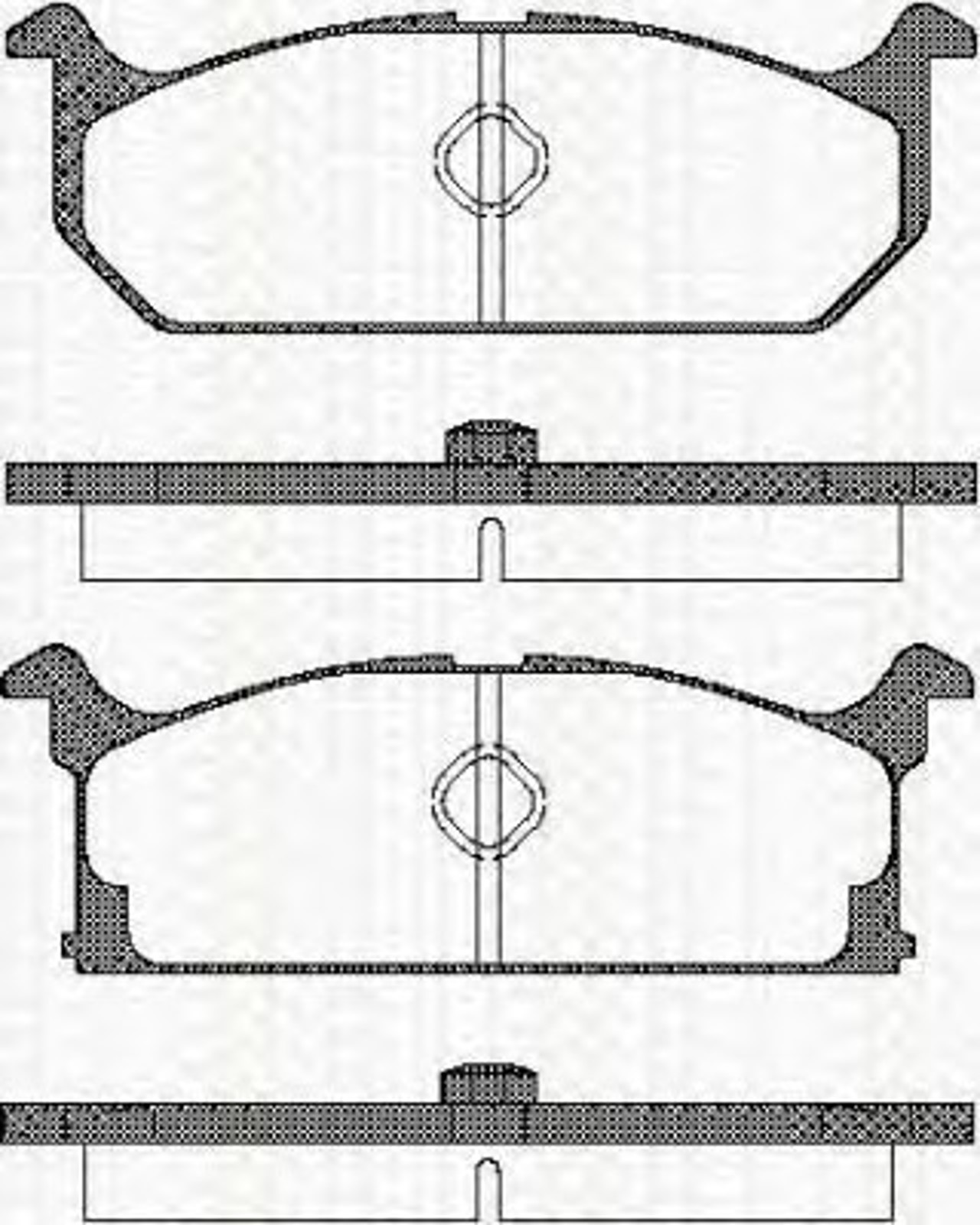 Колодки тормозные дисковые TRISCAN 8110 69835