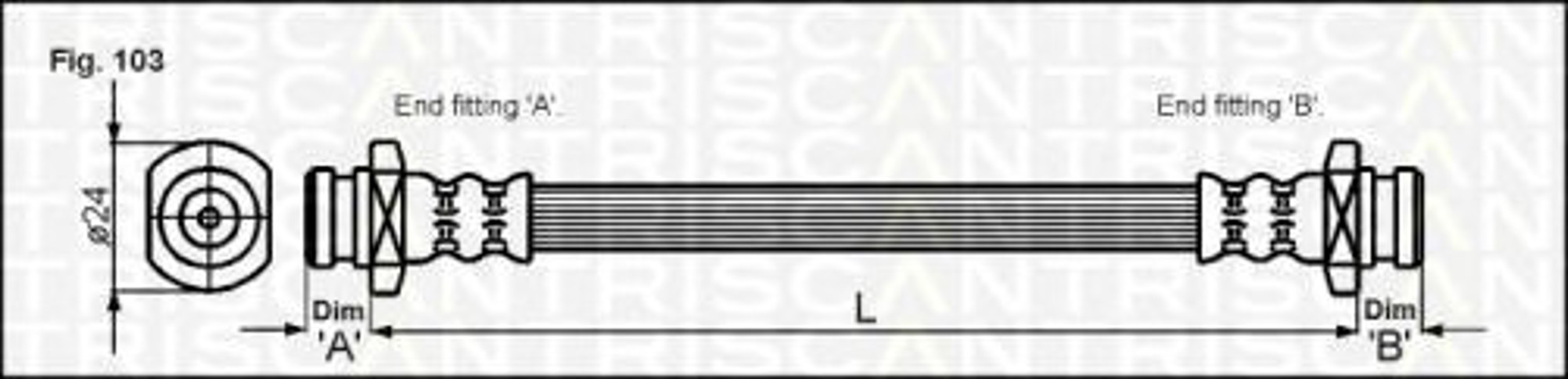 Шланг тормозной TRISCAN 8150 10011