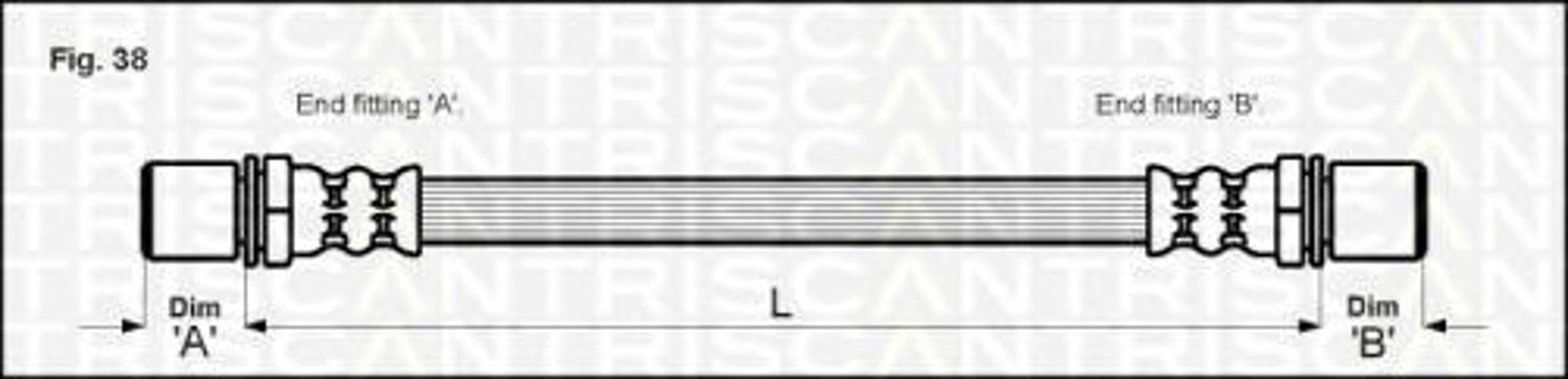 Тормозной шланг TRISCAN 8150 10104