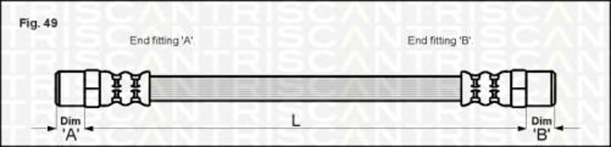 Шланг тормозной TRISCAN 8150 12104