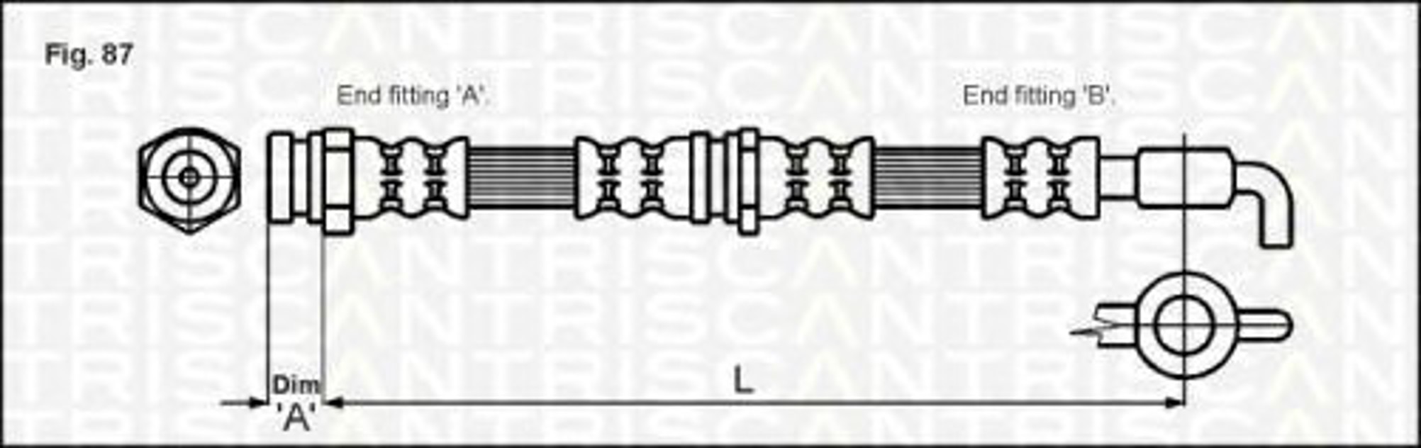 Шланг тормозной TRISCAN 8150 13212