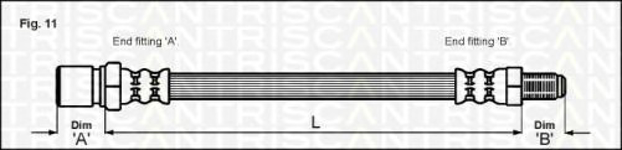 Шланг тормозной TRISCAN 8150 15202