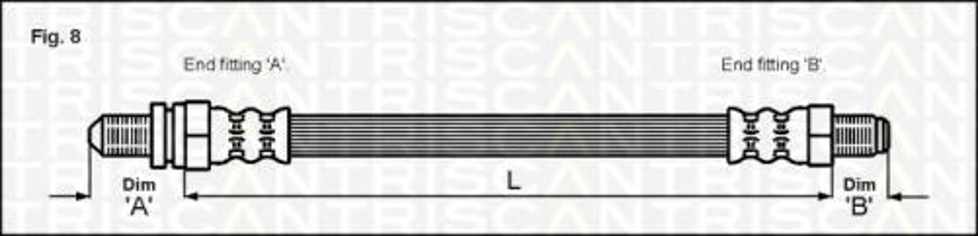 Шланг тормозной TRISCAN 8150 16105