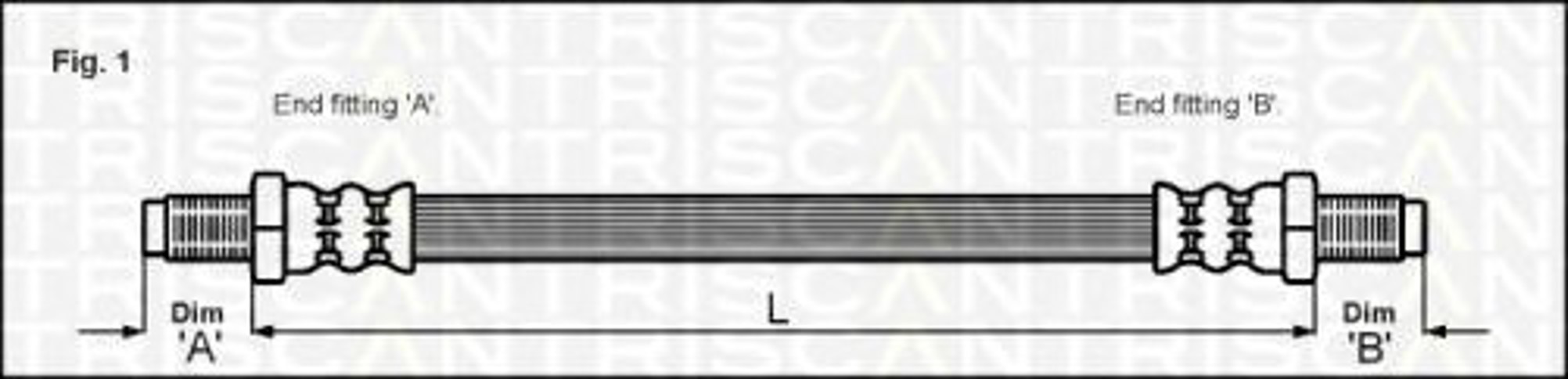 Шланг тормозной TRISCAN 8150 16112