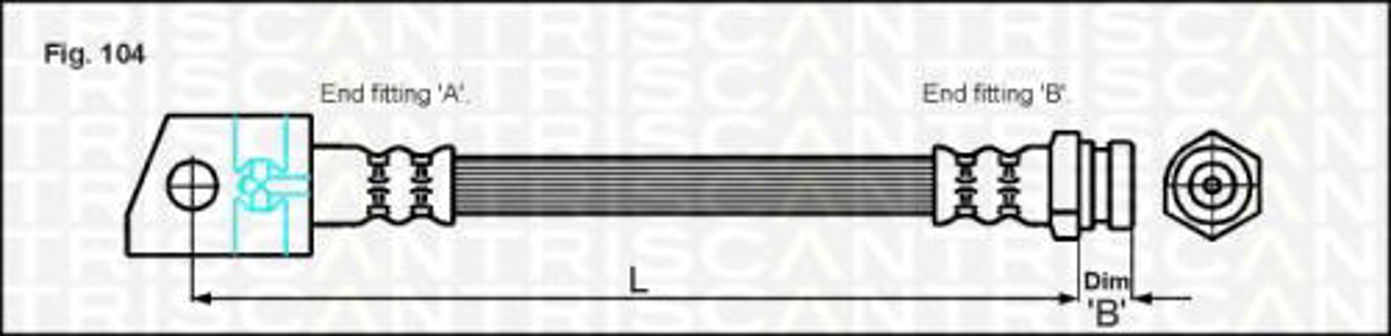 Шланг тормозной TRISCAN 8150 24216