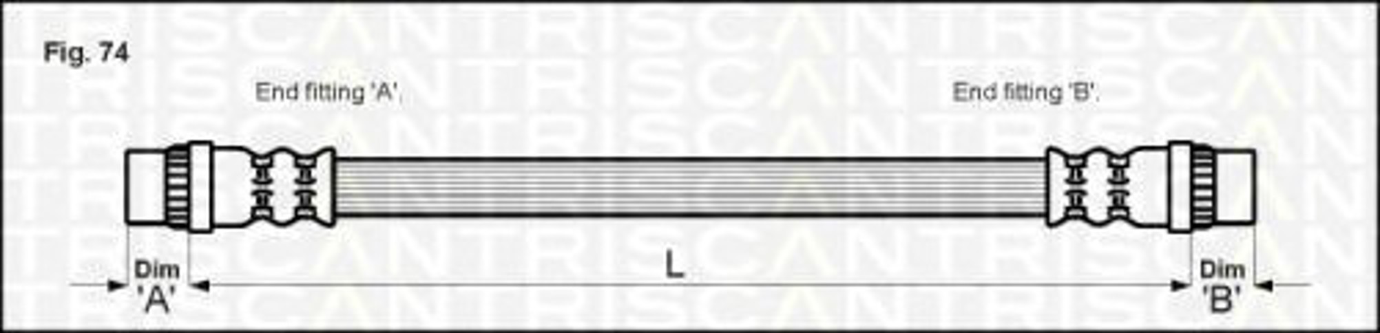 Тормозной шланг TRISCAN 8150 25209
