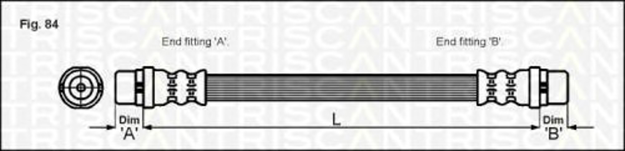 Шланг тормозной TRISCAN 8150 29124