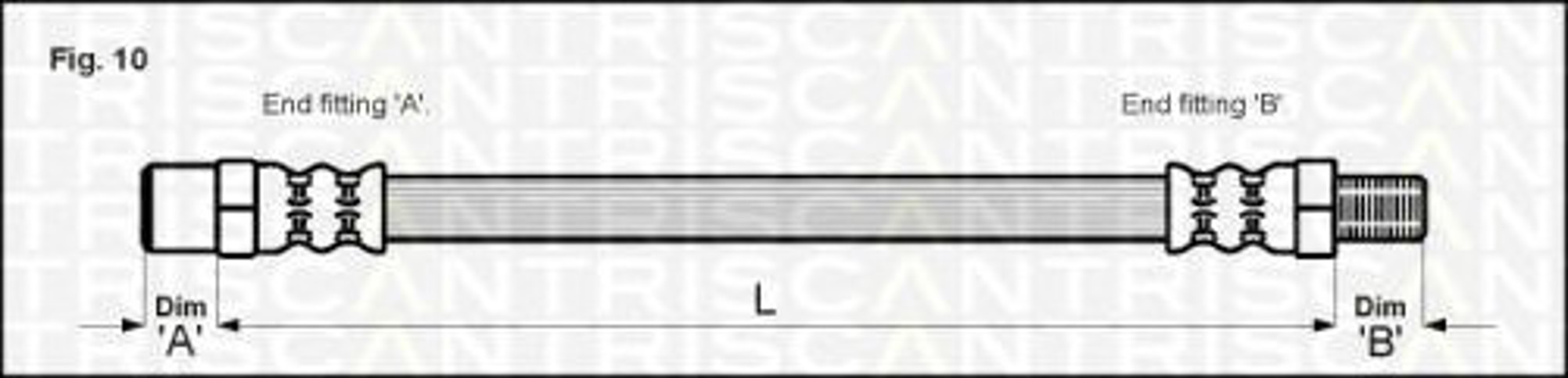 Шланг тормозной TRISCAN 8150 29221