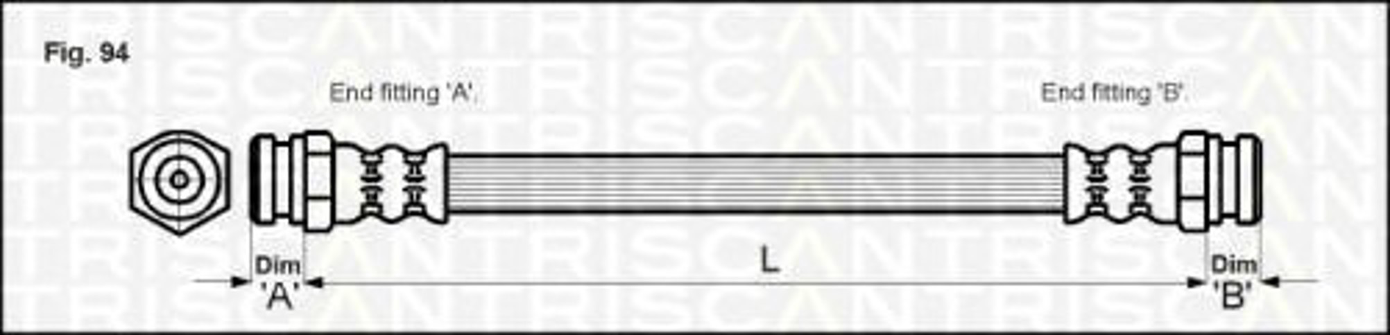 Шланг тормозной TRISCAN 8150 50205