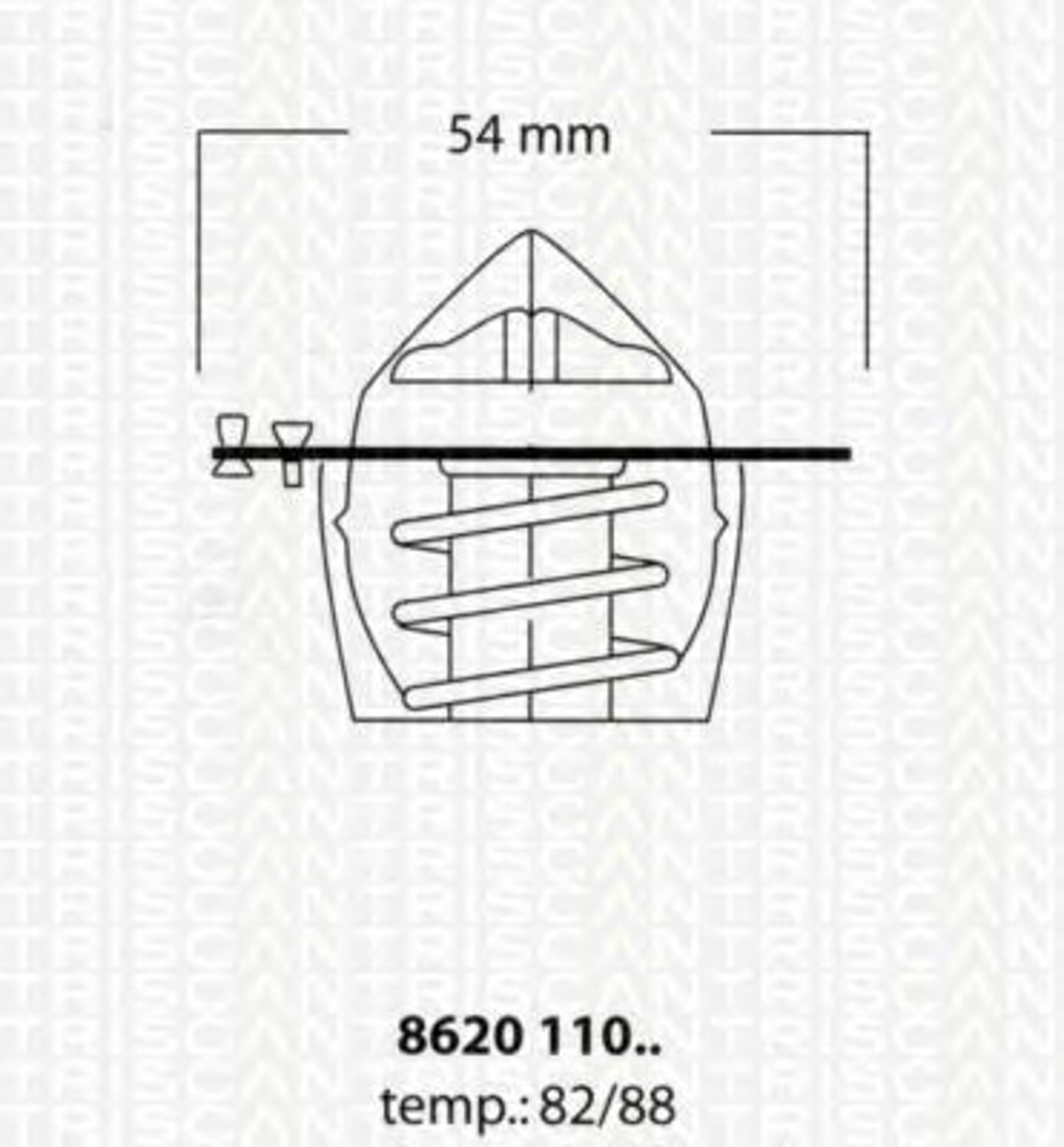 Термостат TRISCAN 8620 11088