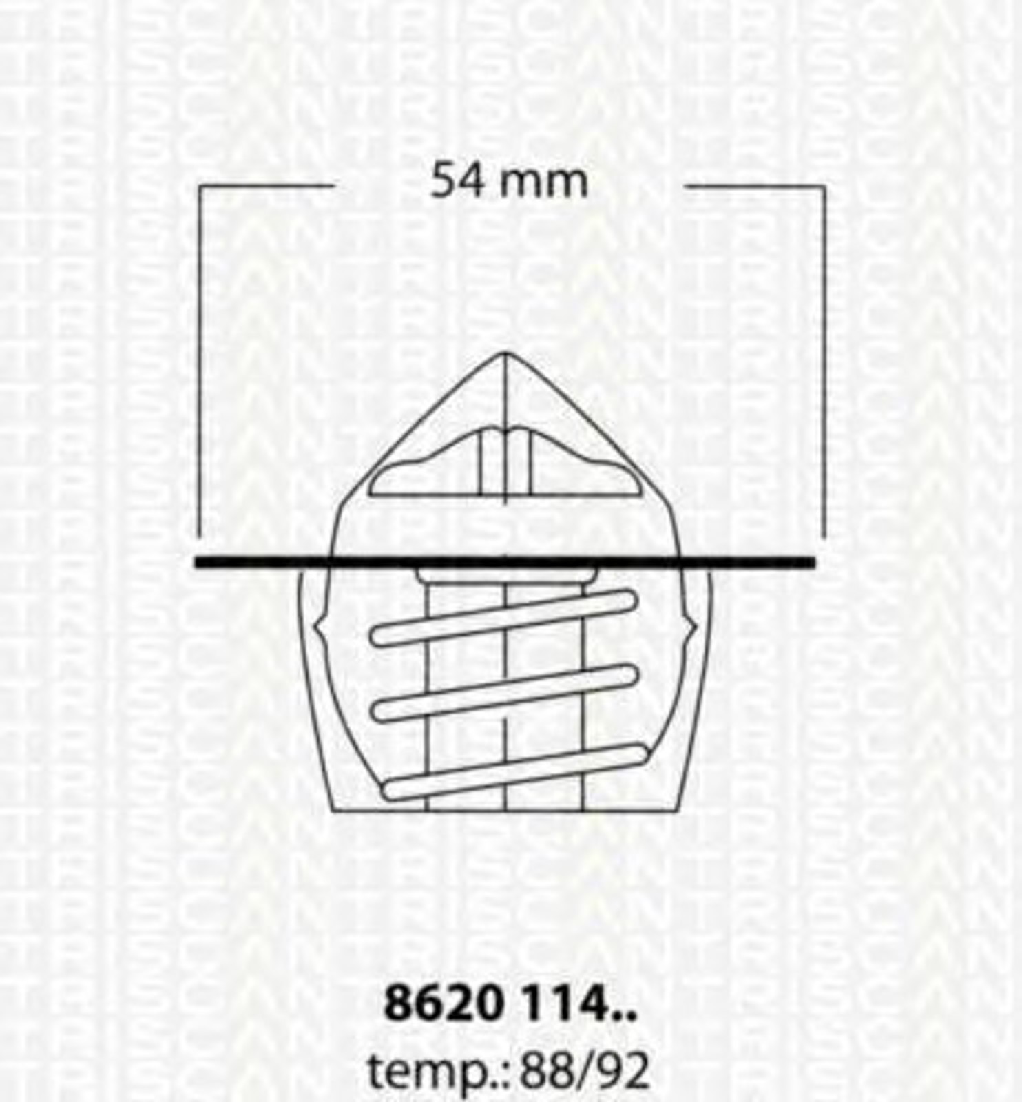 Термостат охлаждающая жидкость TRISCAN 8620 11492