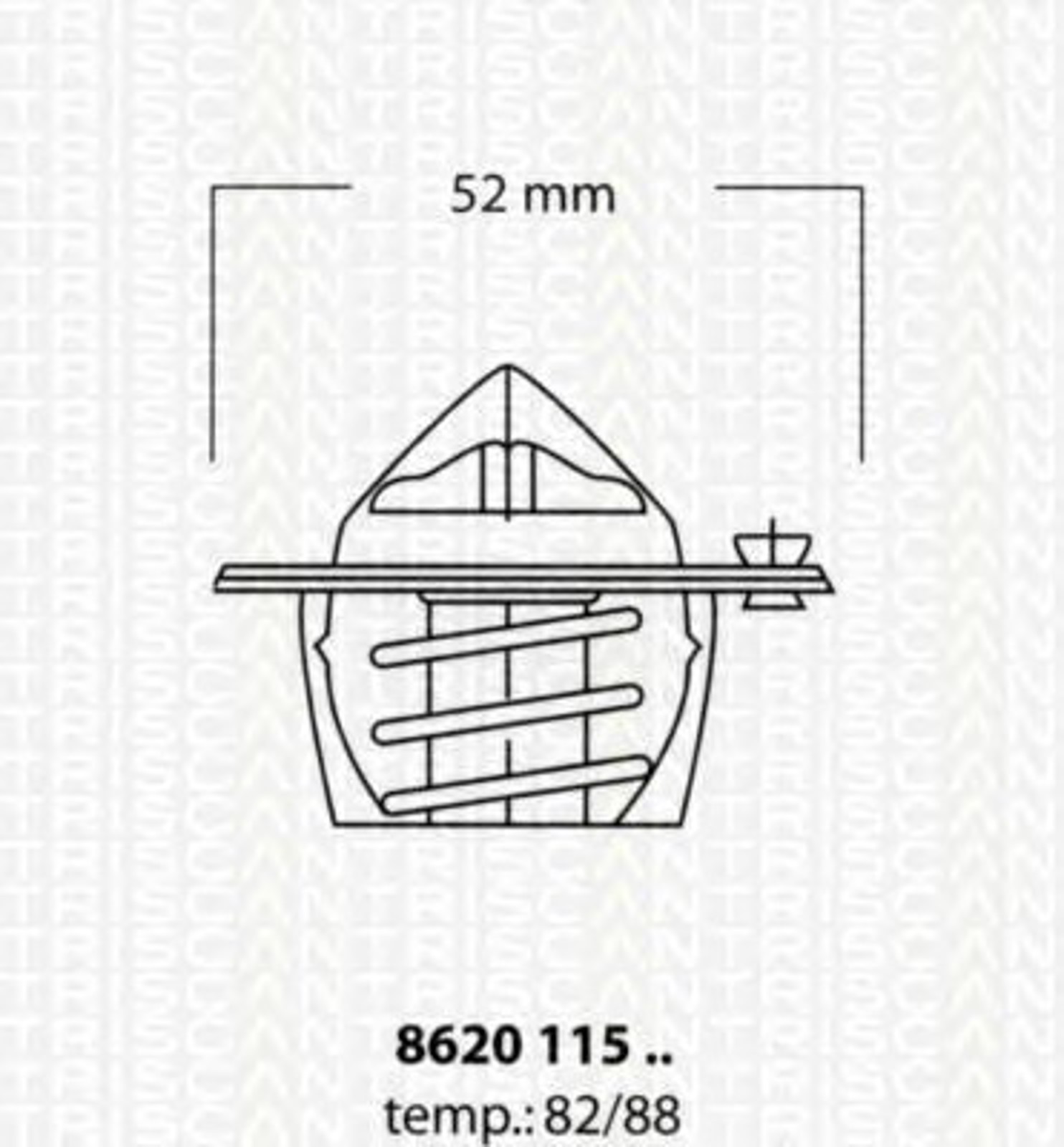 Термостат TRISCAN 8620 11582
