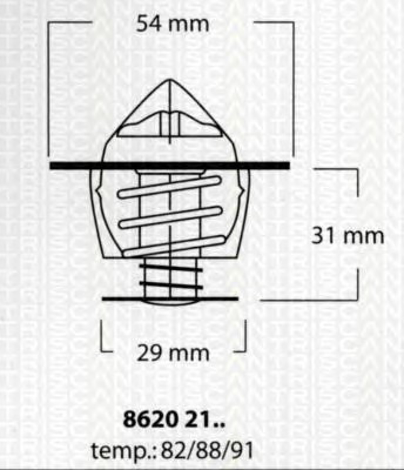 Термостат TRISCAN 8620 2191