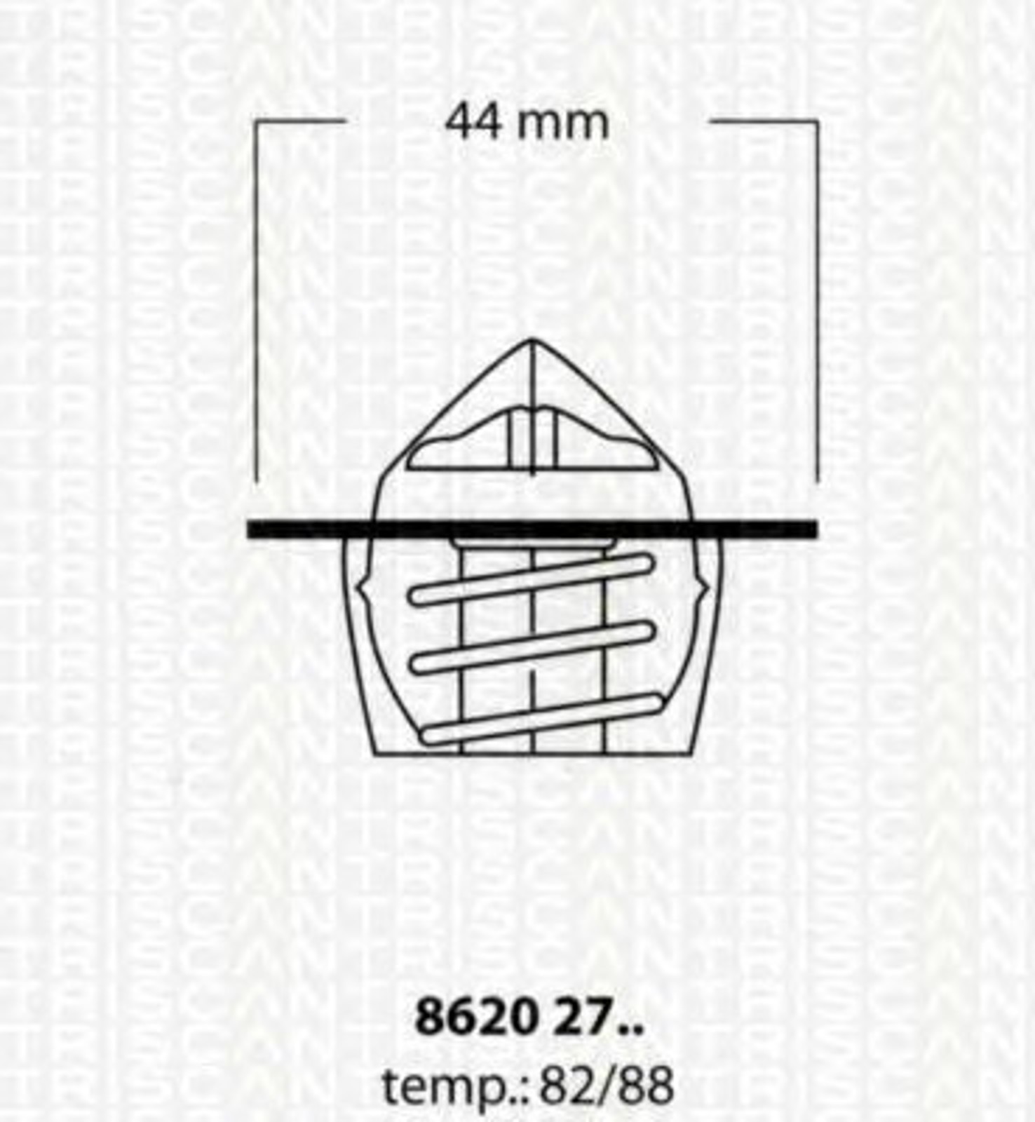 Термостат TRISCAN 8620 2782