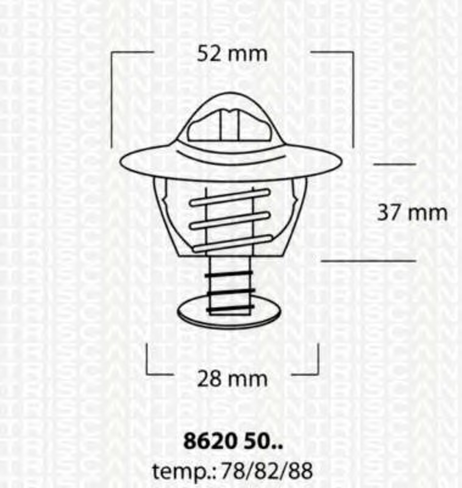 Термостат охлаждающая жидкость TRISCAN 8620 5078