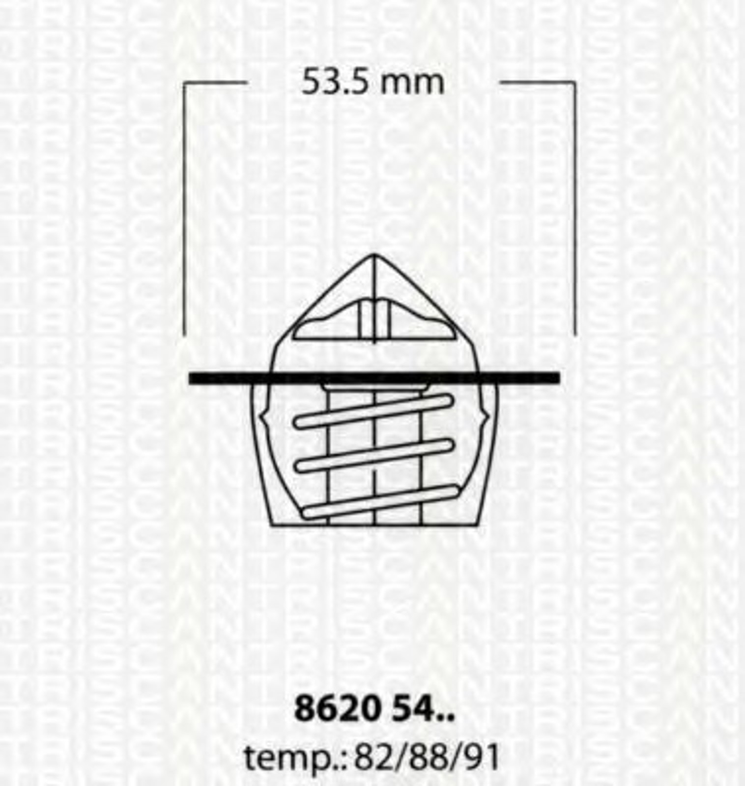 Термостат охлаждающая жидкость TRISCAN 8620 5488