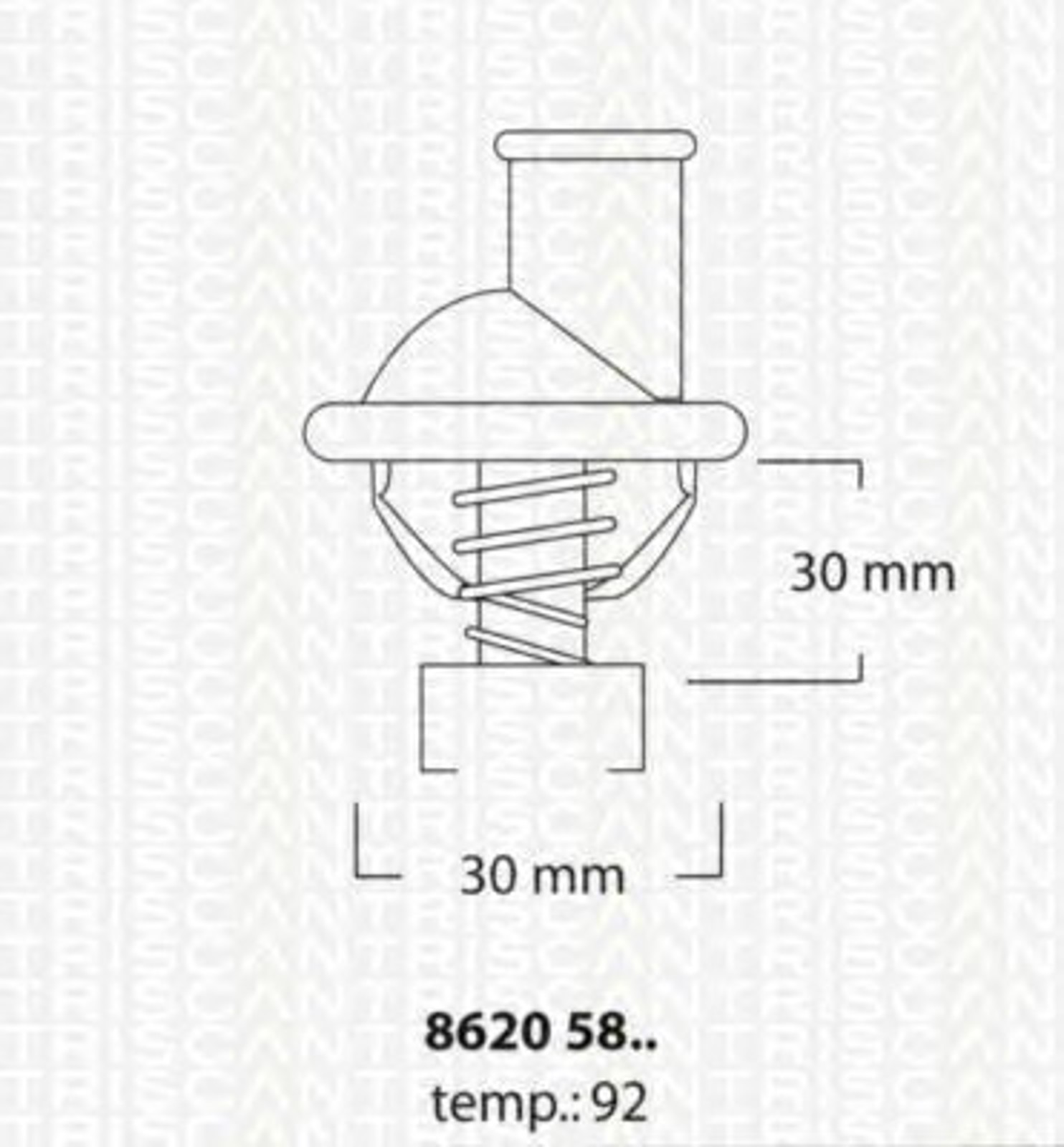 Термостат TRISCAN 8620 5892