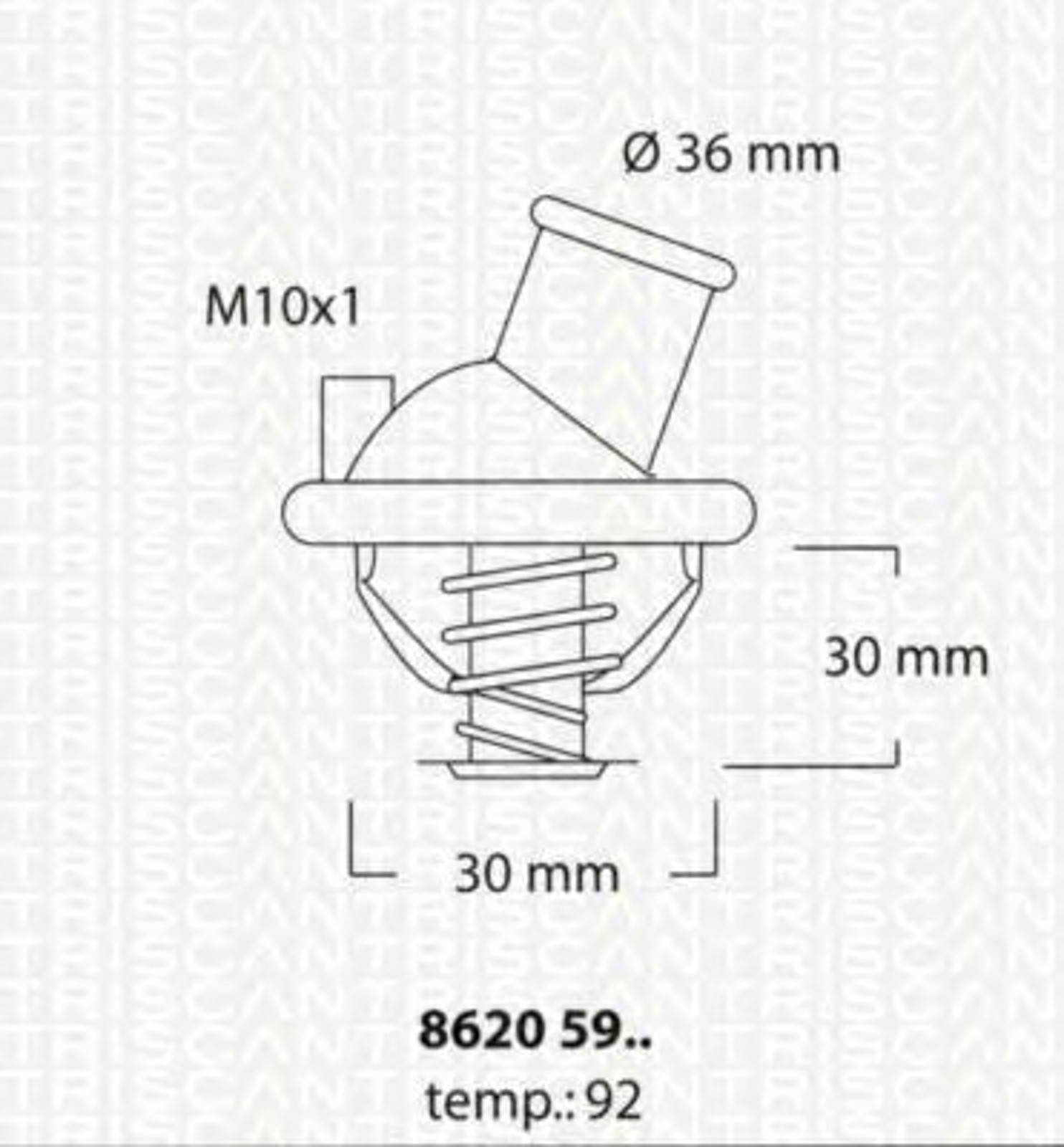Термостат TRISCAN 8620 5992