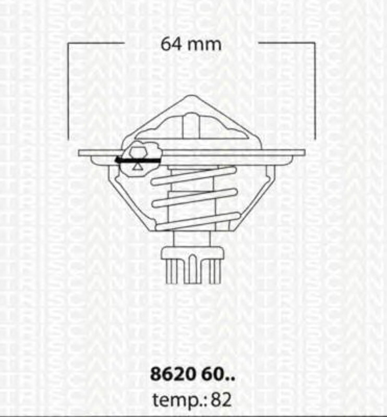 Термостат TRISCAN 8620 6082