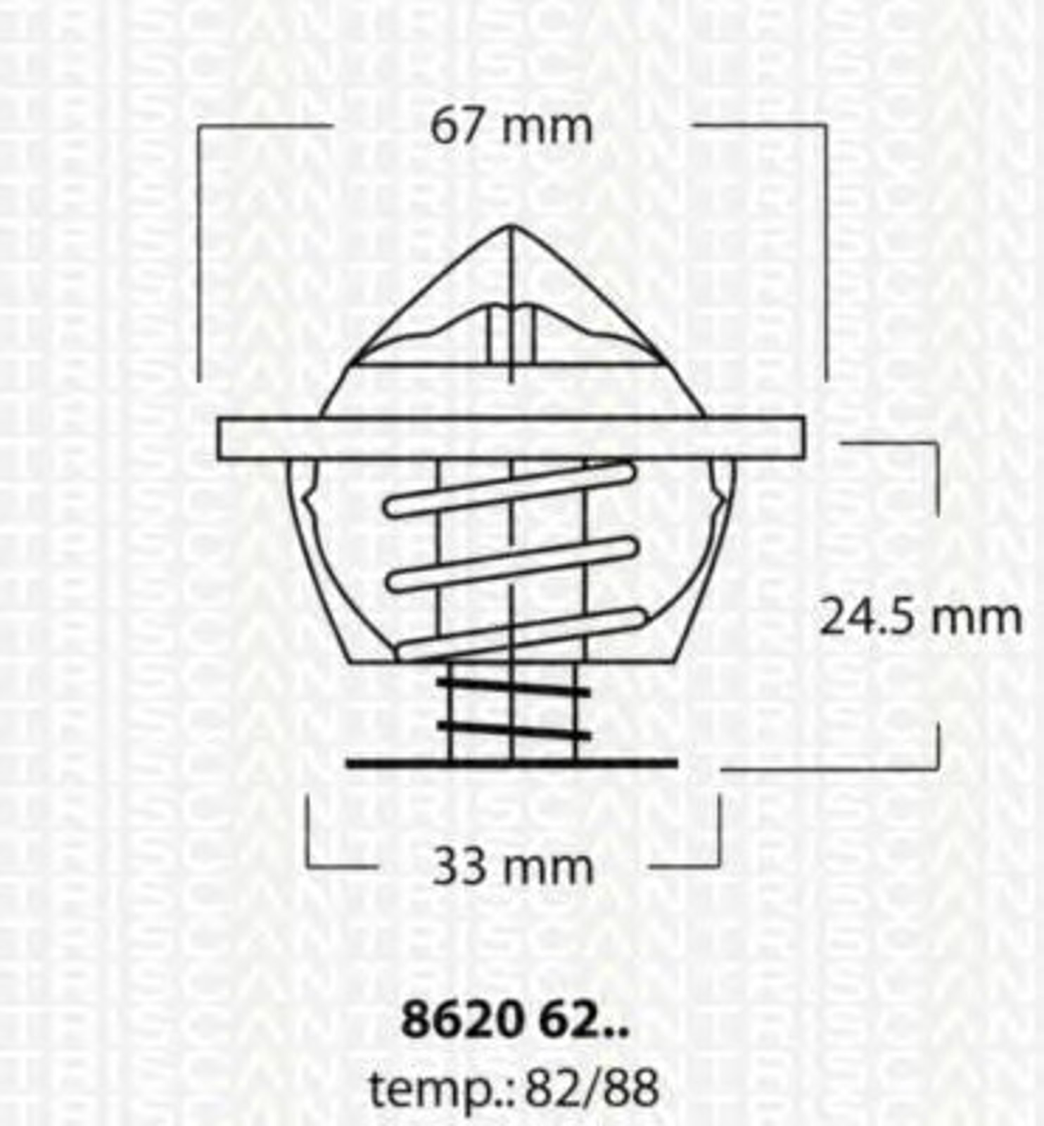 Термостат TRISCAN 8620 6282