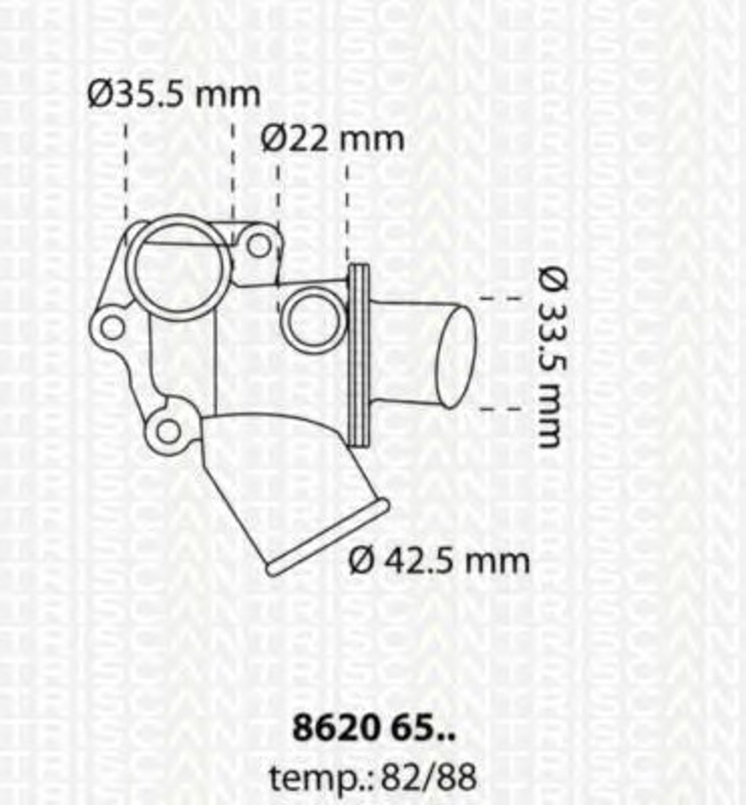 Термостат TRISCAN 8620 6582