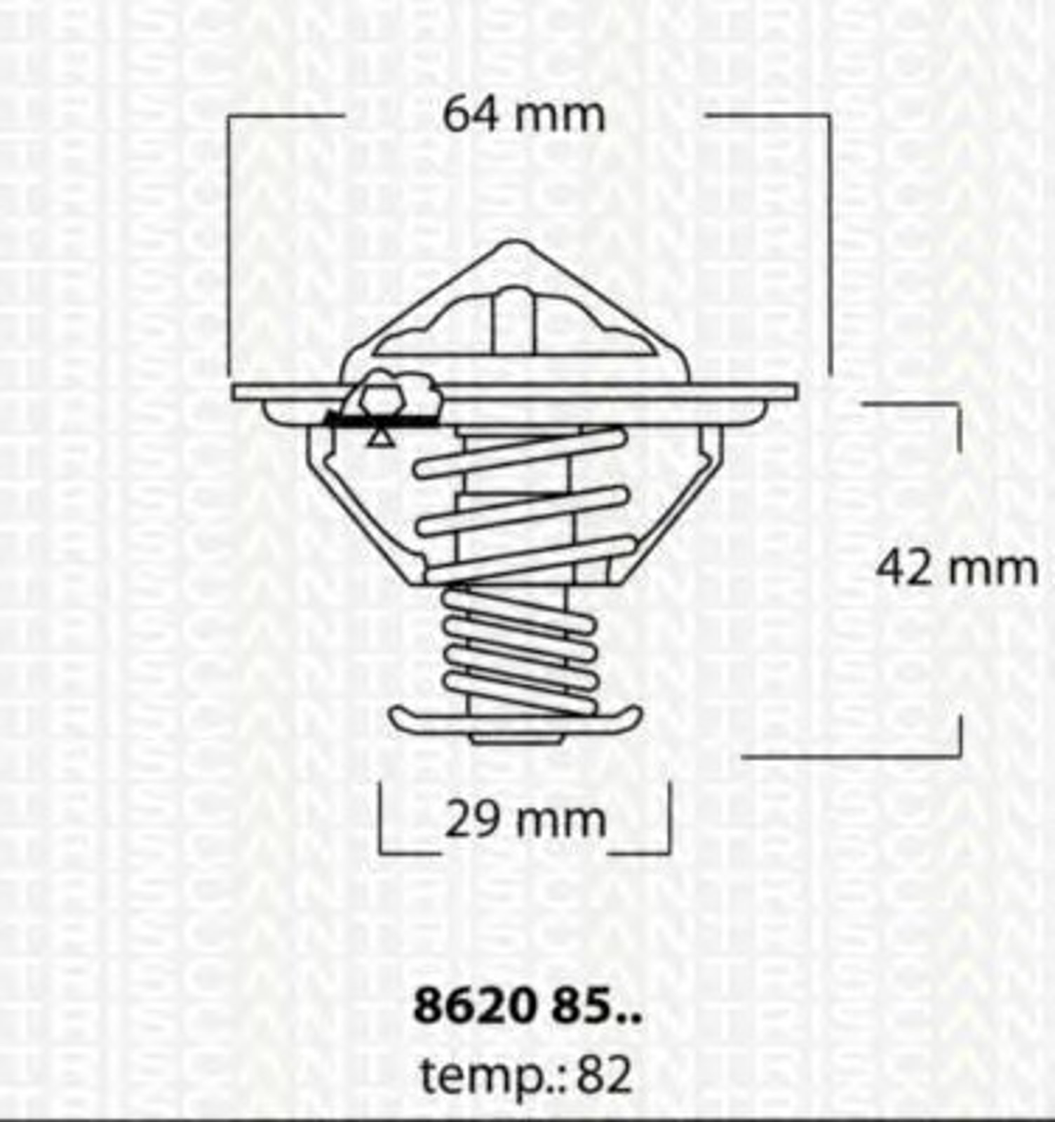 Термостат TRISCAN 8620 8582