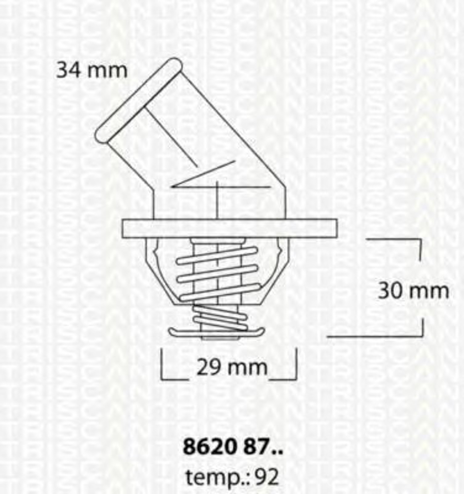 Термостат TRISCAN 8620 8792