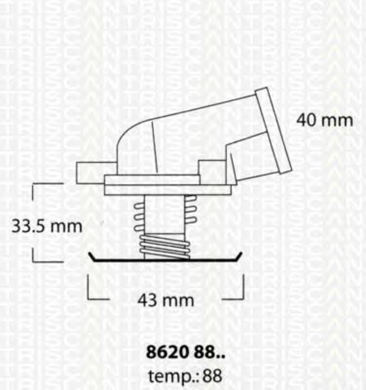 Термостат TRISCAN 8620 8888