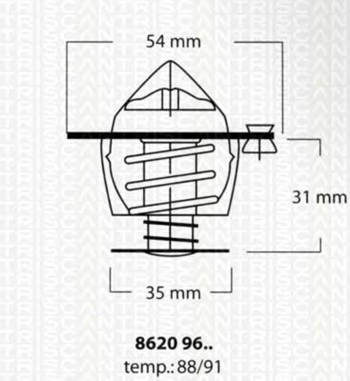 Термостат TRISCAN 8620 9688