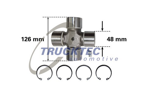 Крестовина кардана TRUCKTEC AUTOMOTIVE 01.34.028