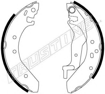 007.017 TRUSTING Комплект тормозных колодок