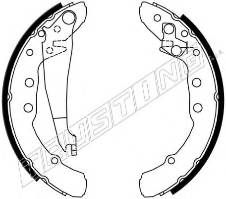 016.021 TRUSTING Комплект тормозных колодок