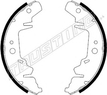 023.001 TRUSTING Комплект тормозных колодок