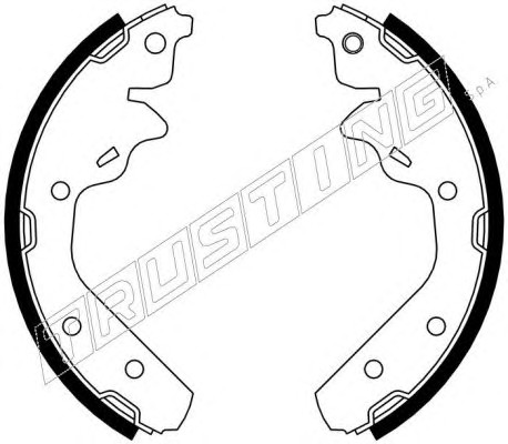 023.003 TRUSTING Комплект тормозных колодок