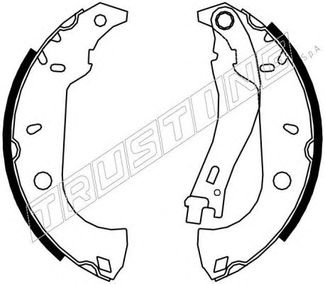 034.091 TRUSTING Комплект тормозных колодок