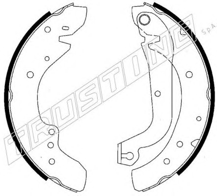 034.095 TRUSTING Колодки тормозные барабанные