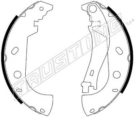 034.099 TRUSTING Комплект тормозных колодок