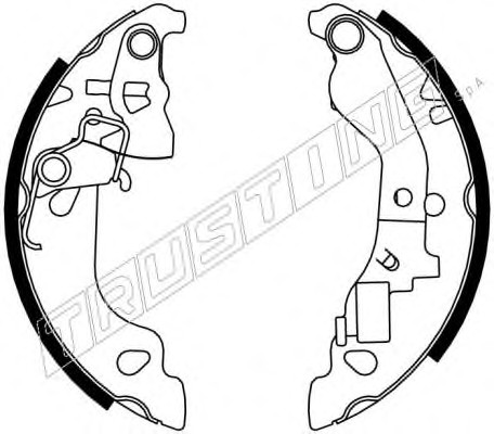 034.103Y TRUSTING Комплект тормозных колодок