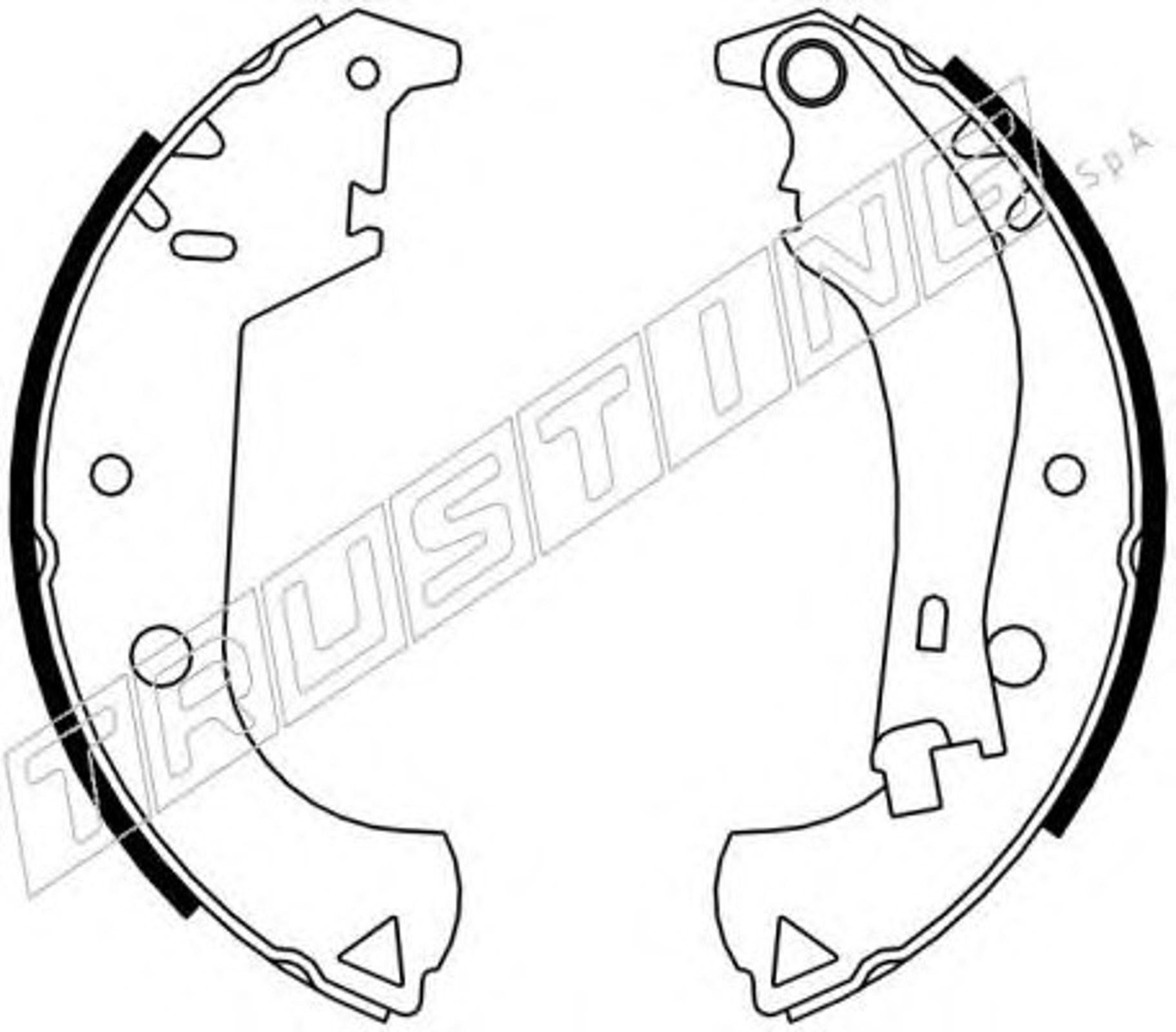 034.105 TRUSTING Комплект тормозных колодок