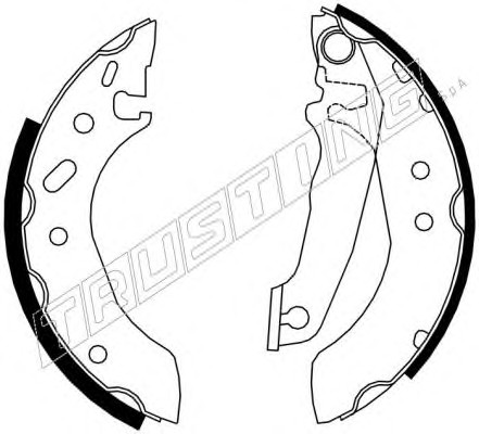 Комплект тормозных колодок TRUSTING 040.132