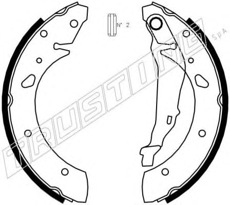 Комплект тормозных колодок TRUSTING 044.020