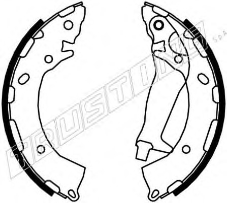 046.225 TRUSTING Комплект тормозных колодок