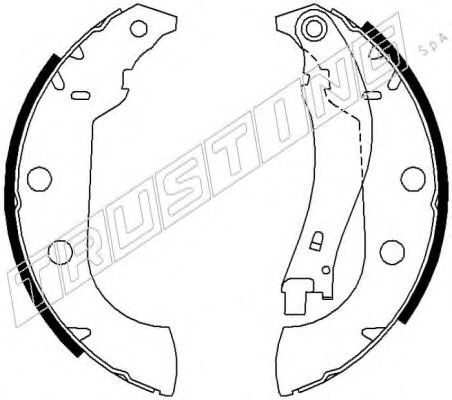 079.190 TRUSTING Комплект тормозных колодок