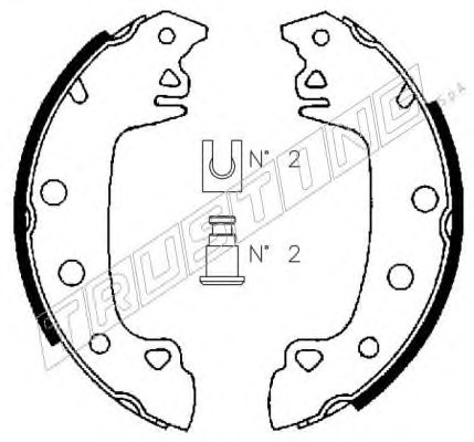 088.204 TRUSTING Комплект тормозных колодок