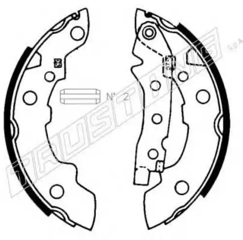 088.208 TRUSTING Тормозные колодки задние (барабанные)
