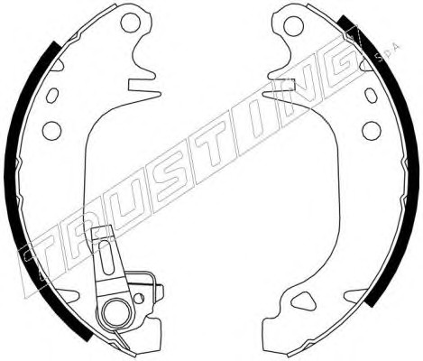088.210Y TRUSTING Колодки тормозные барабанные