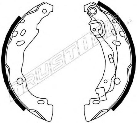 088.234 TRUSTING Комплект тормозных колодок