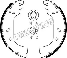 Колодки тормозные барабанные TRUSTING 034.098